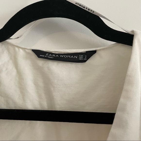 Zara Cotton Linen Blend Blouse - Picture 2 of 8